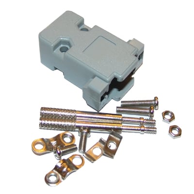 D-SUB 9P hood, thumb screw