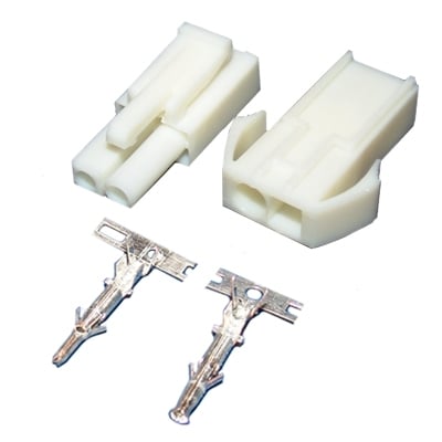 Connector 4.50 mm 2P, 10A/300V, wire to wire, /pair/