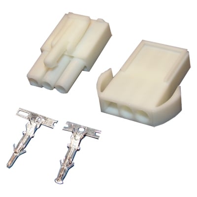 Connector 4.50 mm 3P, 10A/300V, wire to wire, /pair/