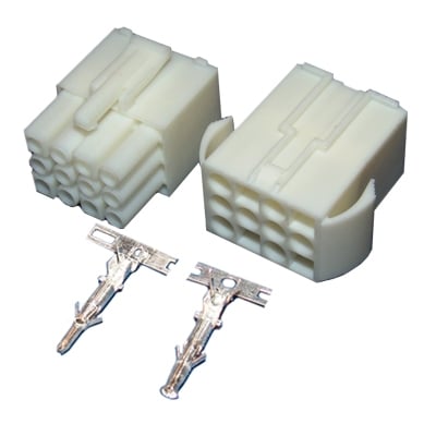 Connector 4.50 mm 12P (3x4P), 6A/300V, wire to wire, /pair/