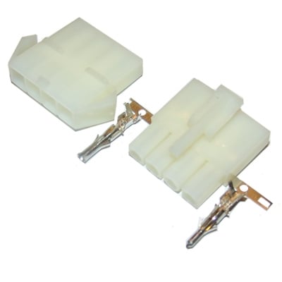 Connector 6.20 mm 4P (1x4P), 11A/300V, wire to wire, /pair/