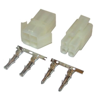 Connector 6.20 mm 4P (2x2P), 11A/300V, wire to wire, /pair/