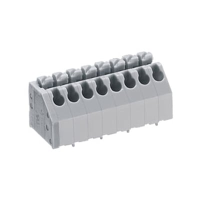 Terminal Block 3P, 3.5 mm, 2A, 1.5 mm2, angled 45° screwless