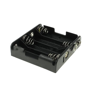 Battery Holder AA, (1 row x4 battery), Leads: 6F22 type