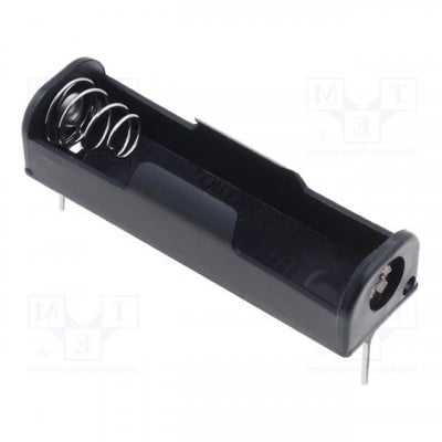 Battery Holder 18650, (1Rx1 battery), PCB type