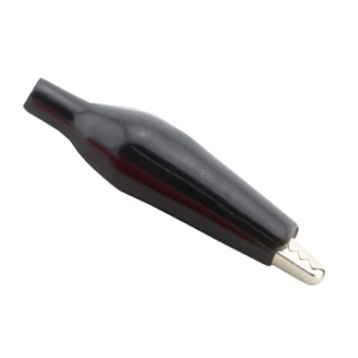 Crocodile Clip, 46 mm, BLACK