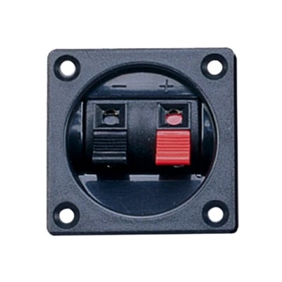 Speaker Terminal 2P, clamp, panel type (57x57 mm)