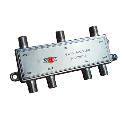 TV Splitter, 6 outputs, 5-1002MHz, solid type