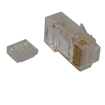 Modular PLUG RJ45, 8P8C, round cable type, CAT-6