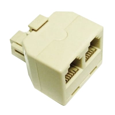 Adapter RJ11 6P4C male, 2x RJ11 6P4C female