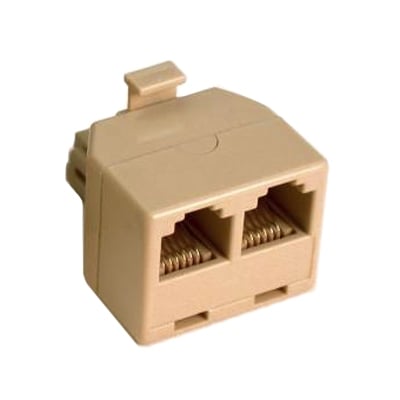 Adapter RJ12 6P6C male, 2x RJ12 6P6C female