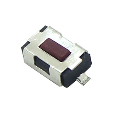 Push Button Switch PCB 6x4 mm, H:2.5 mm, 2P (ON)-OFF, 50mA/12VDC, SMD