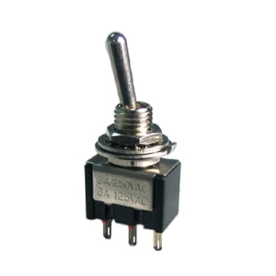 Toggle Switch M6, 3P ON-ON, 3A/250VAC