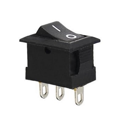 Rocker Switch 13x9 mm, 3P ON-ON, 3A/250VAC