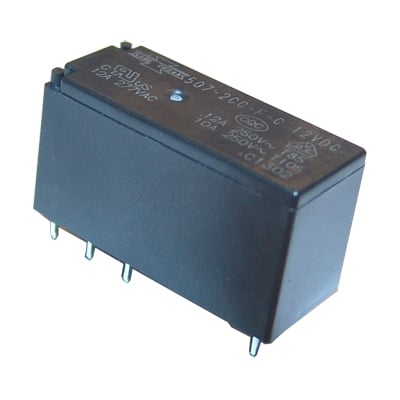 Relay 507-2CC-F-C, 12VDC, 12A/277VAC, SPDT