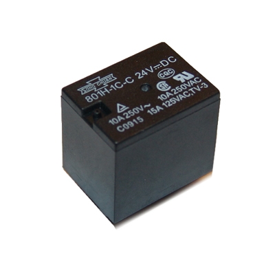 Relay 801H-1C-C, 24VDC, 10A/250VAC, 10A/30VDC, SPDT