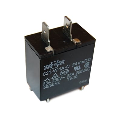 Relay 821-W-1A-C, 24VDC, 25A/250VAC, 20A/30VDC, SPNO