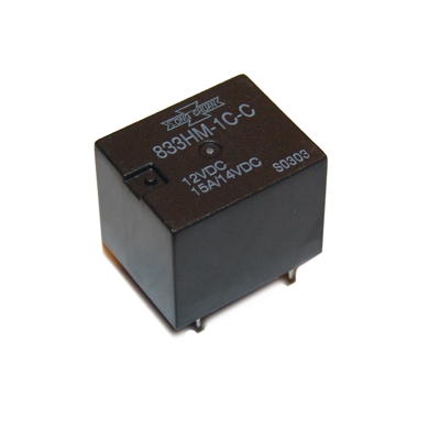 Relay 833HM-1C-C, 12VDC, 15A/14VDC, SPDT