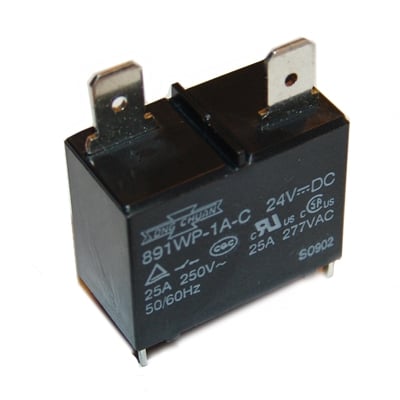 Relay 891WP-1A-C, 24VDC, 25A/277VAC, SPNO