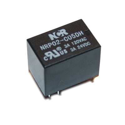 Relay NRP02, 5VDC, 3A/120VAC, 3A/24VDC, SPDT