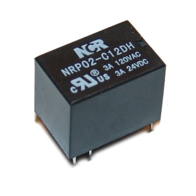 Relay NRP02, 24VDC, 3A/120VAC, 3A/24VDC, SPDT