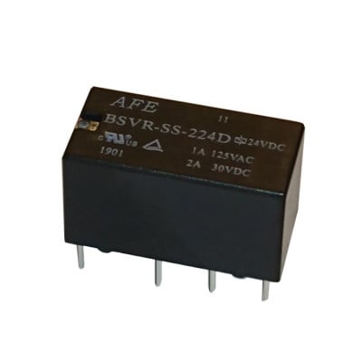 Relay BSVR-SS-224L (NRP04), 24VDC, 1A/125VAC, 2A/30VDC, DPDT