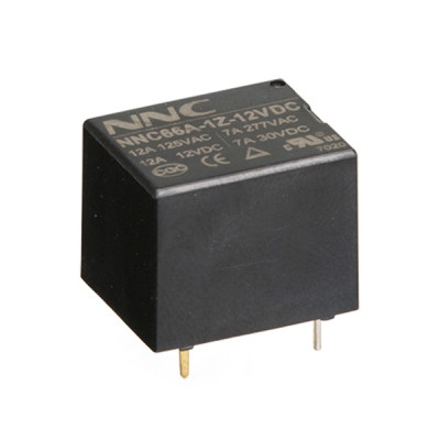 Relay NNC66A-1Z-12 (NRP07), 12VDC, 7A/240VAC, 7A/28VDC, SPDT