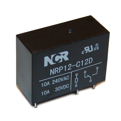 Relay NRP12, 12VDC, 10A/240VAC, 10A/30VDC, SPDT