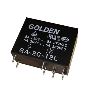 Relay GA-2C-12L (NRP13), 12VDC, 5A/250VAC, 5A/30VDC, DPDT