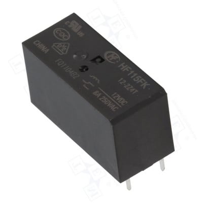 Relay HF115FK/12-Z1T, 12VDC, 12A/250VAC, SPDT