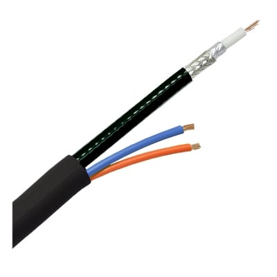 Composite Cable, Video+2x0.50 mm2, OD:7.20 mm, 300 m