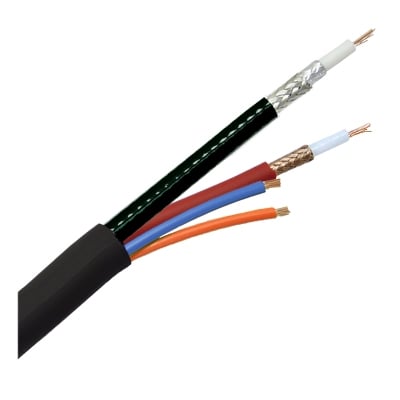 Composite Cable, Audio+Video+2x0.50 mm2, OD:7.50 mm, 300 m