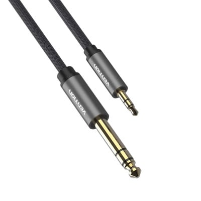 Cable 3.5 mm male, 6.3 mm male STEREO (OD:4.8 mm) Cu, 1.5 m