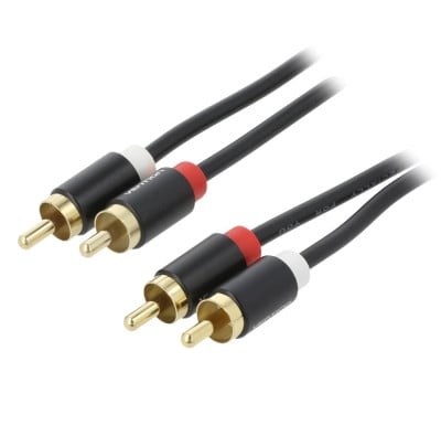 Cable 2x RCA male, 2x RCA male VENTION, Cu, 3 m