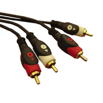 Cable 2x RCA male, 2x RCA male (2xOD:4 mm) CCS, 1.5 m