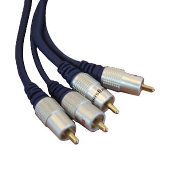 Cable 2x RCA male, 2x RCA male (2xOD:6 mm) CCS, 1.5 m