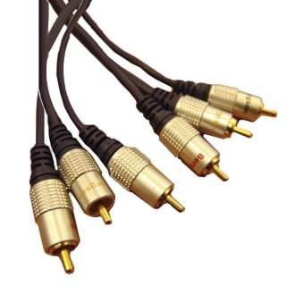 Cable 3x RCA male, 3x RCA male (OD:6 mm+2xOD:4 mm) CCS, 5 m