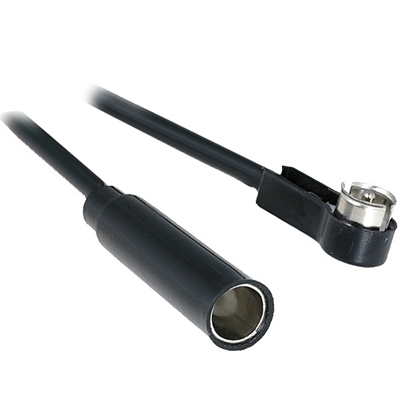 Aerial adapter ISO male angled/DIN female, cable 0.15 m