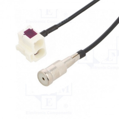 Aerial adapter FAKRA socket/ISO socket, RNS-E, cable 0.23 m