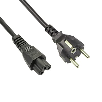 AC Power Cord, SCHUKO, (C5) female (3x0.75 mm2), 1.2 m