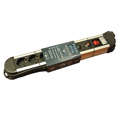 Power Multiple Socket Strip, Guard, 5x SCHUKO, 1.5 m