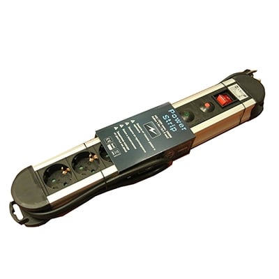 Power Multiple Socket Strip, Surge Guard, 6x SCHUKO, 1.5 m