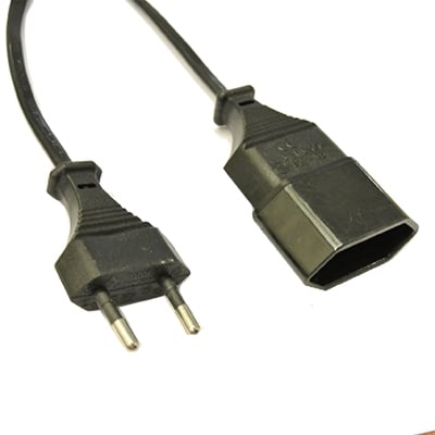 Power Extension Cord, EU 2P (2x0.75 mm2), 3 m