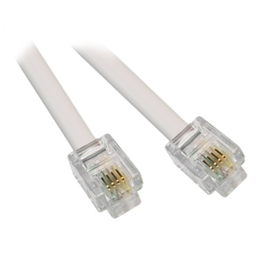 Telephone Cable RJ11 male, RJ11 male, 10 m