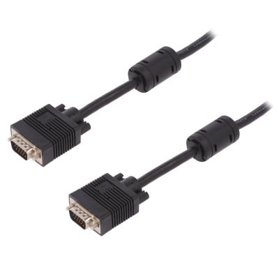 VGA Monitor Cable DB15 HD male, DB15 HD male, coaxial, 10 m