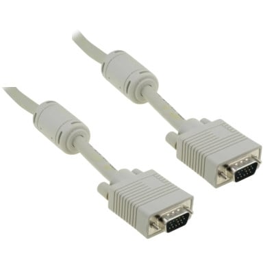 VGA Monitor Cable DB15 HD male, DB15 HD male, coaxial, 1.80 m