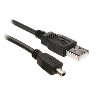USB Cable A male, mini Mitsumi 4P male, 1.8 m, BLACK