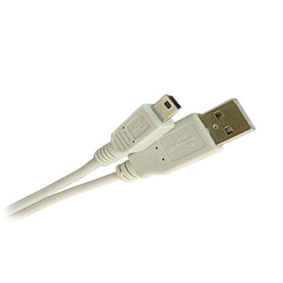 USB Cable A male, mini 5P male, 0.80 m, GREY