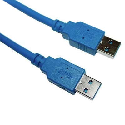 USB Cable 3.0 A male, USB 3.0 A male, 1.8 m, BLUE