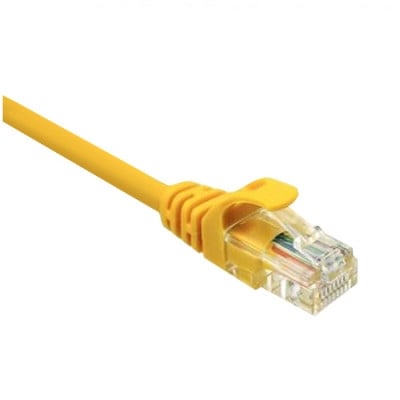 PATCH Cable CAT-5E, UTP AWG24, 1 m, CCA, YELLOW